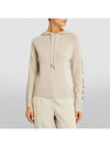 Women's Ananas Wool Cashmere Knit Hoodie Beige - MAX MARA - BALAAN 3