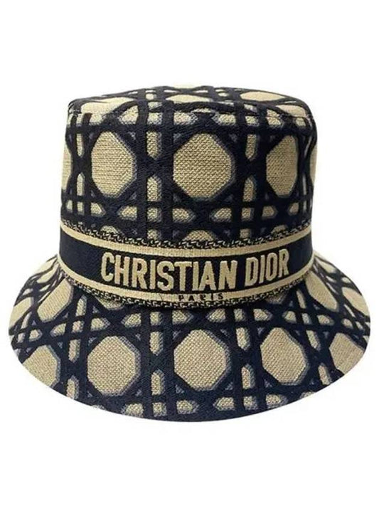 D-Bobby Macrocannage Small Brim Bucket Hat Blue Beige - DIOR - BALAAN 2