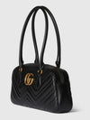 GG Marmont Medium Top Handle Tote Bag Black - GUCCI - BALAAN 4