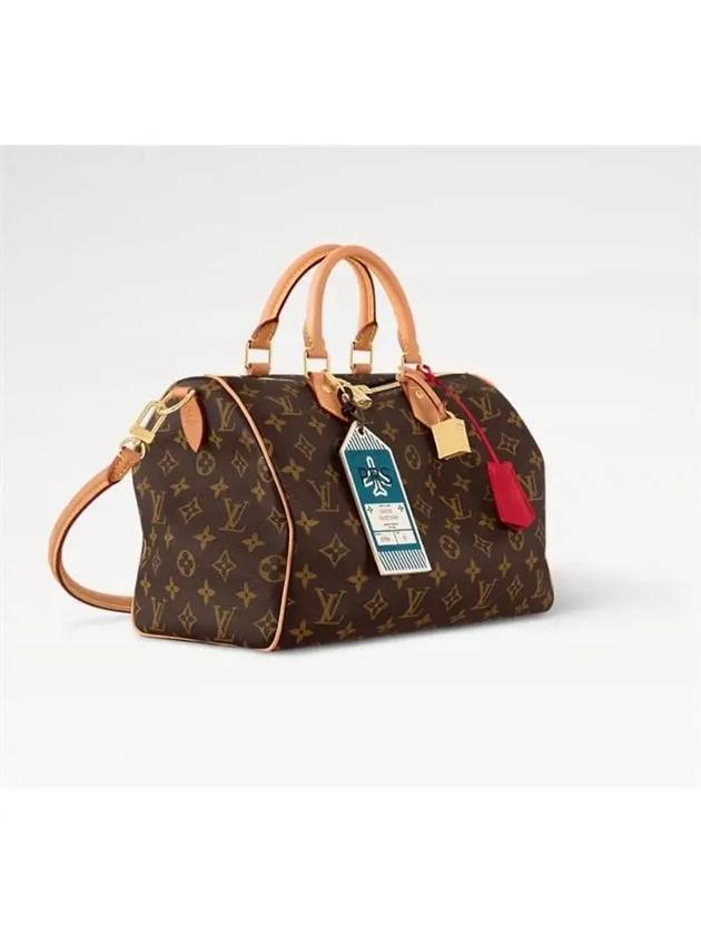 Speedy Soft 30 Crafty Monogram Tote Bag Red - LOUIS VUITTON - BALAAN 3