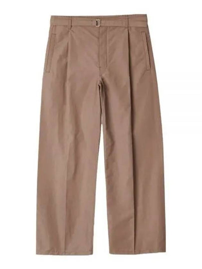 Belted Easy Straight Pants Brown - LEMAIRE - BALAAN 2