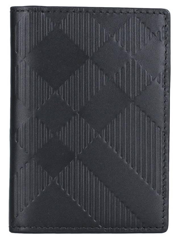 BATEMAN Embossed check card wallet 8078352 - BURBERRY - BALAAN 2