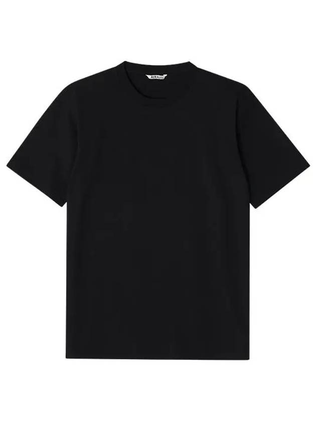 A00SP02GT BLACK Luster Plating Men's Short Sleeve T-Shirt - AURALEE - BALAAN 2