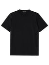 Luster plating short sleeve t shirt black - AURALEE - BALAAN 3