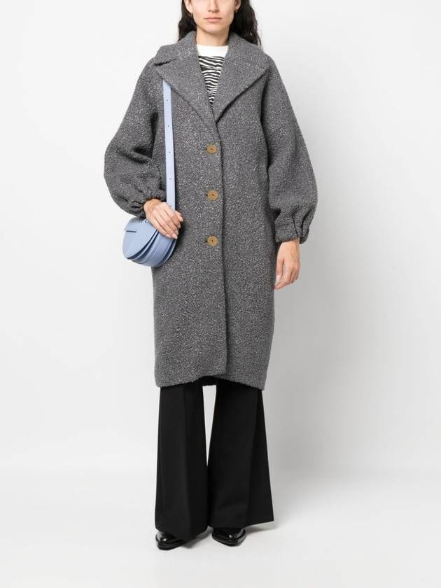 Puff Sleeve Single Coat Grey - PATOU - BALAAN 3