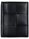 Cassette Slim Flap Card Wallet Black - BOTTEGA VENETA - BALAAN 3