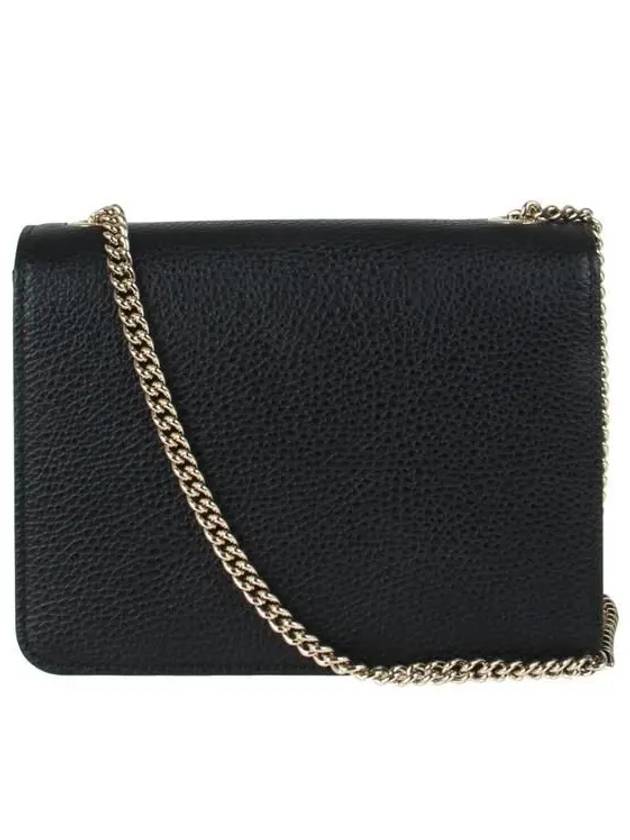 Interlocking GG Chain Small Cross Bag Black - GUCCI - BALAAN 5