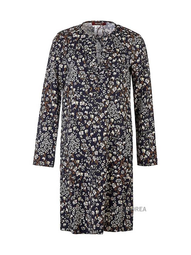 Favella Floral Printed Midi Dress Balck - MAX MARA - BALAAN 2