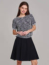 Tweed Like Round T-Shirt MW4ME410 - P_LABEL - BALAAN 7