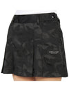 Gauge Jacquard MLW 3A AE01 BLACK Women’s Mini Pleated Skirt - MARK & LONA - BALAAN 9