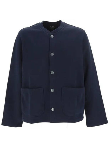 Men's Stevie Cardigan Dark Navy - A.P.C. - BALAAN 1