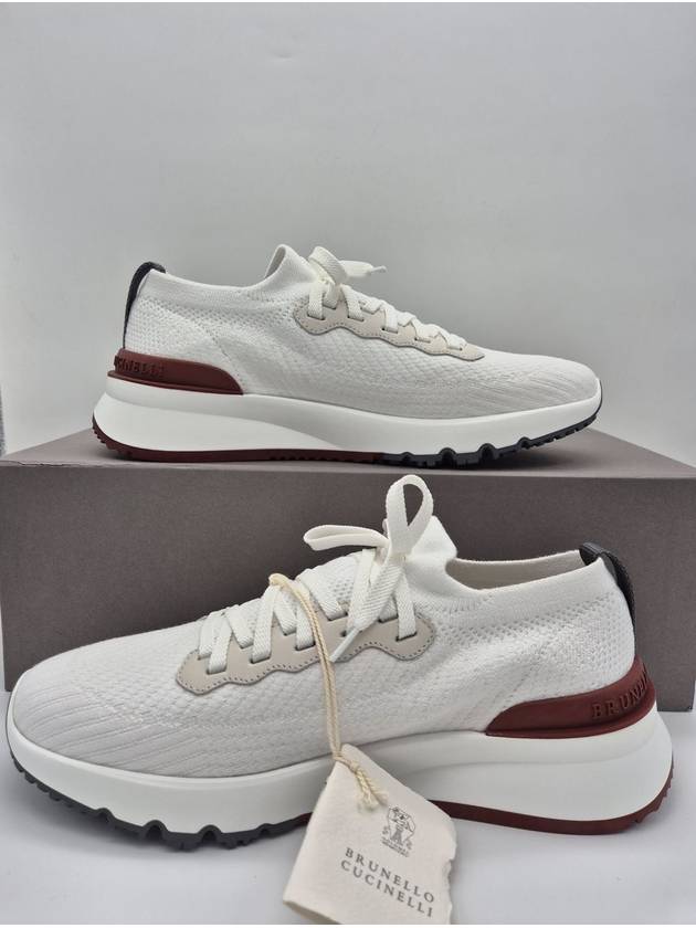 Knit Running Sneakers White - BRUNELLO CUCINELLI - BALAAN 2