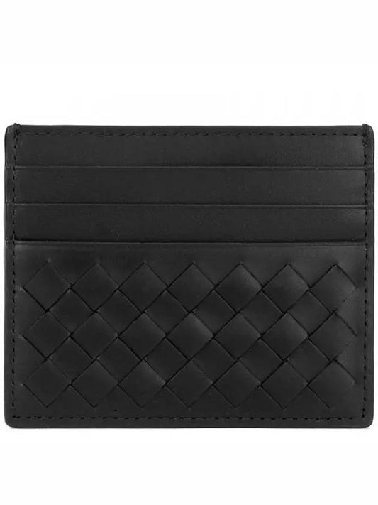 Intrecciato Classic Card Wallet Black - BOTTEGA VENETA - BALAAN 2