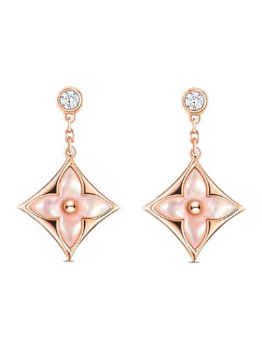 Color Blossom Star BB Earrings Pink Gold - LOUIS VUITTON - BALAAN 1