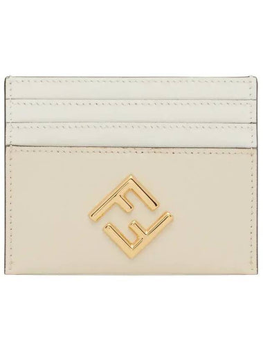 FF Diamond Card Wallet Ivory - FENDI - BALAAN 1