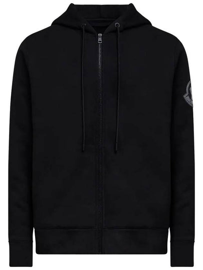 Genius Big Logo Patch Brushed Hood Zipup Black 8G000 10 809KX 999 - MONCLER - BALAAN 2