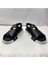 24 Years Men s Bouncing Sandals Leather 42 5 Slippers Black - HERMES - BALAAN 1