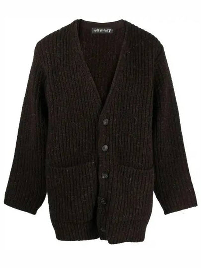 Colossal V-Neck Wool Cardigan Black - OUR LEGACY - BALAAN 2