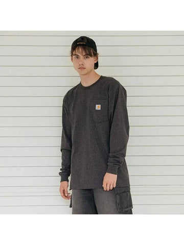 K126 Unisex Pocket Long Sleeve TShirt - CARHARTT - BALAAN 1