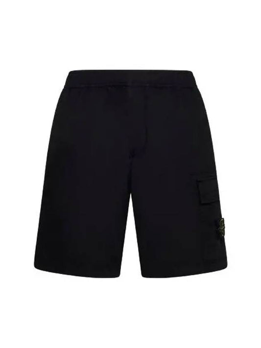 Compass Badge Bermuda Shorts Black - STONE ISLAND - BALAAN 2