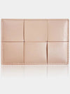 Intrecciato Lambskin Calfskin Card Wallet Pink - BOTTEGA VENETA - BALAAN 6