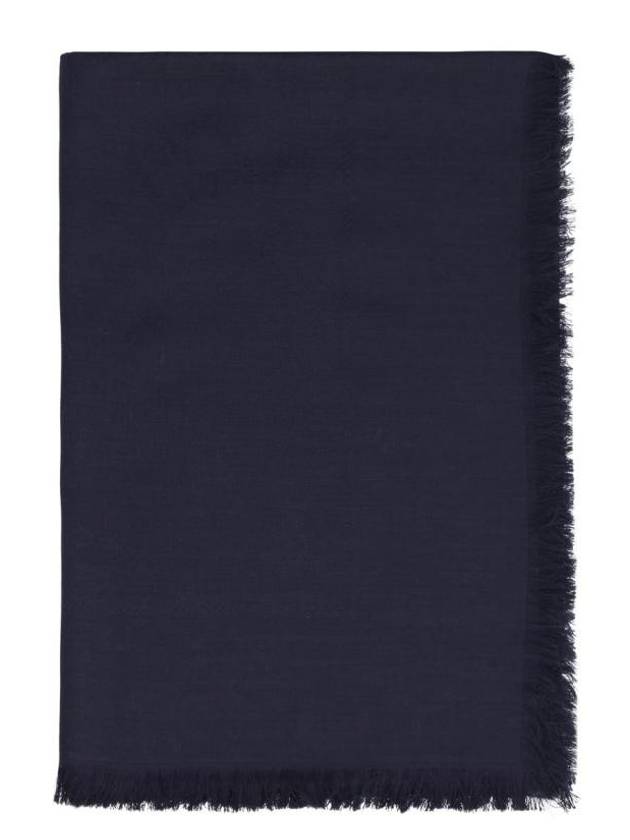 GG Jacquard Silk Wool Muffler Navy - GUCCI - BALAAN 1