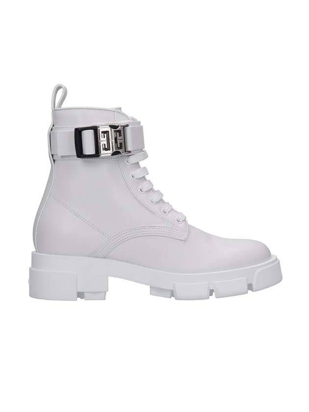 4G Leather Ankle Boots White - GIVENCHY - BALAAN 1