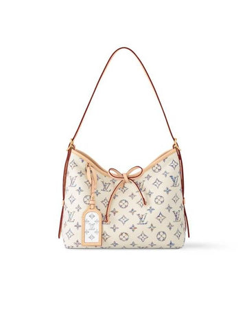 Carry All PM Shoulder Bag Beige - LOUIS VUITTON - BALAAN 1