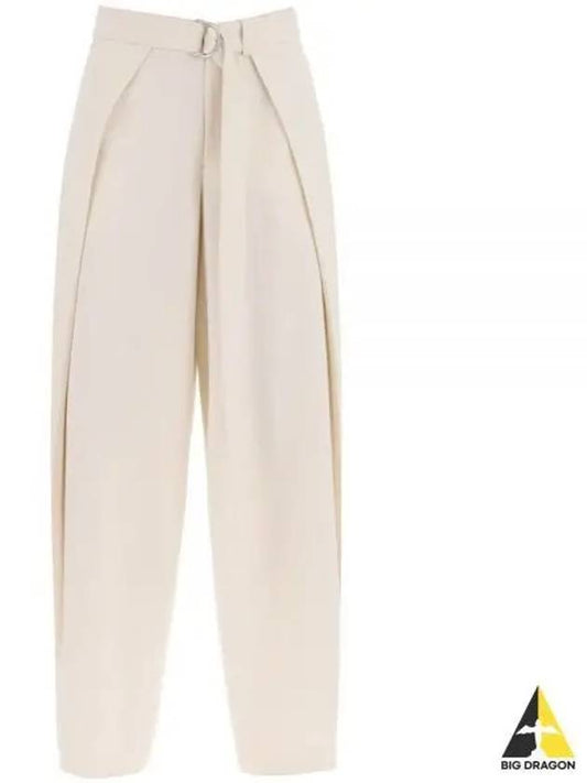 Belt Wide Pants Ivory - AMI - BALAAN 2