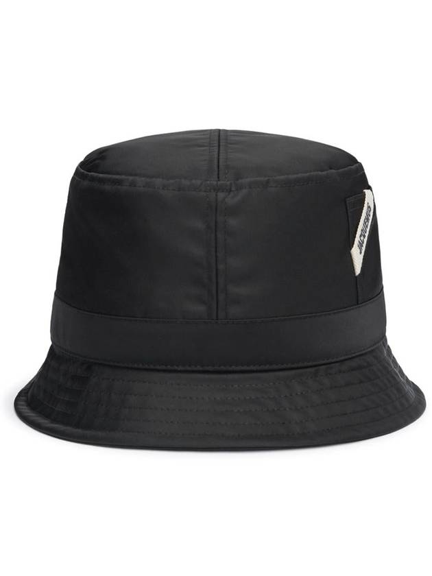 Le Bob Ovalie Nylon Bucket Hat Black - JACQUEMUS - BALAAN 2