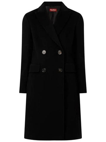 MANUEL Wool Coat Black 60161629 013 - MAX MARA - BALAAN 1