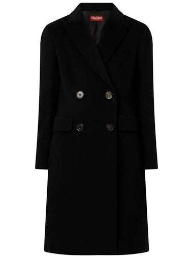 MANUEL Wool Coat Black 60161629 013 - MAX MARA - BALAAN 1