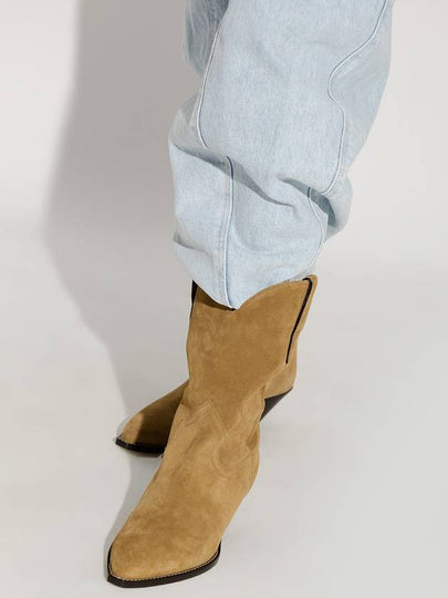 Isabel Marant ‘Dahope’ Suede Cowboy Boots, Women's, Beige - ISABEL MARANT - BALAAN 2