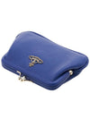 Kiss Lock Leather Coin Purse Blue - VIVIENNE WESTWOOD - BALAAN.