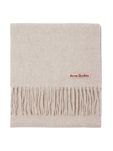 Wool Fringe Muffler Oatmeal Melange - ACNE STUDIOS - BALAAN 1