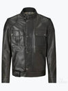 Brooklands Motorcycle Leather Jacket 105376 ATBLK - BELSTAFF - BALAAN 2