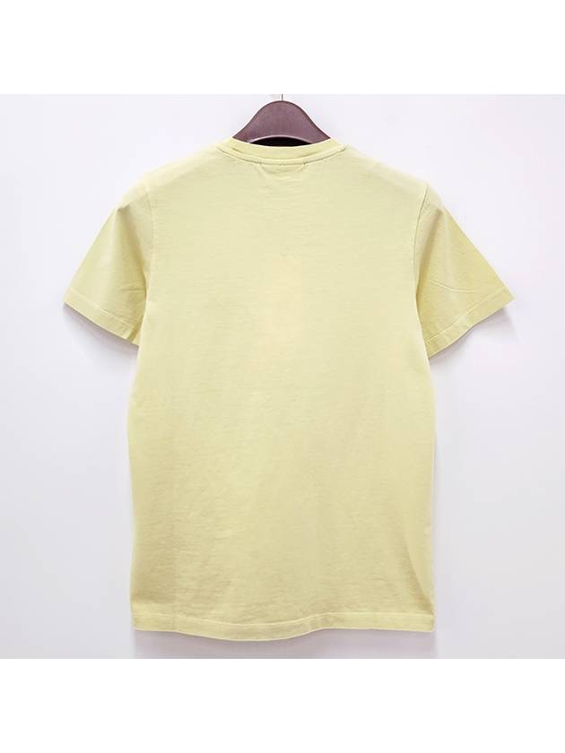 Fox Head Patch Regular Short Sleeve T-Shirt Chalk Yellow - MAISON KITSUNE - BALAAN 3