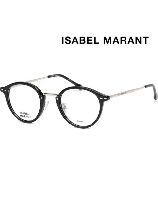 Glasses frame IM0033 BSC round black horn rim - ISABEL MARANT - BALAAN 4