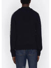 Oblique Inserts Cotton Jersey Sweatshirt Deep Blue - DIOR - BALAAN 3