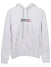 Embroidered Iconic Logo Cotton Hoodie Grey - AUTRY - BALAAN 8