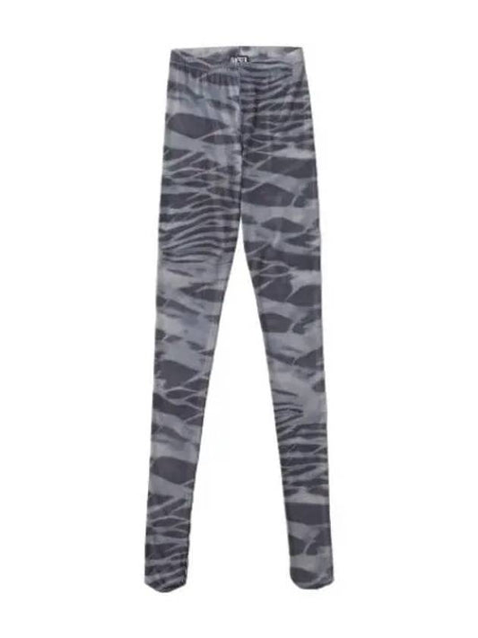 Camouflage pattern high waist leggings pants blue - DIESEL - BALAAN 1