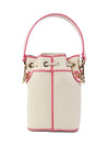 Roma Mon Treso Mini Canvas Bucket Bag Beige - FENDI - BALAAN 3