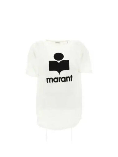 Women s Coldy Logo Short Sleeve T Shirt White TS0004FA A1N09E 20WH 968704 - ISABEL MARANT - BALAAN 1