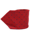 100 silk red dot pattern tie - DUNHILL - BALAAN 1