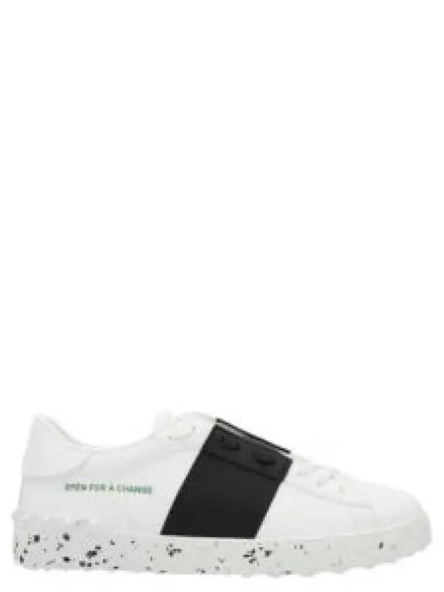 Open For A Change Low Top Sneakers White Black - VALENTINO - BALAAN 2