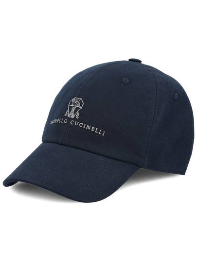 Hat M252D9850CKL84 AI24 NAVY MEDIUM GRAY - BRUNELLO CUCINELLI - BALAAN 2