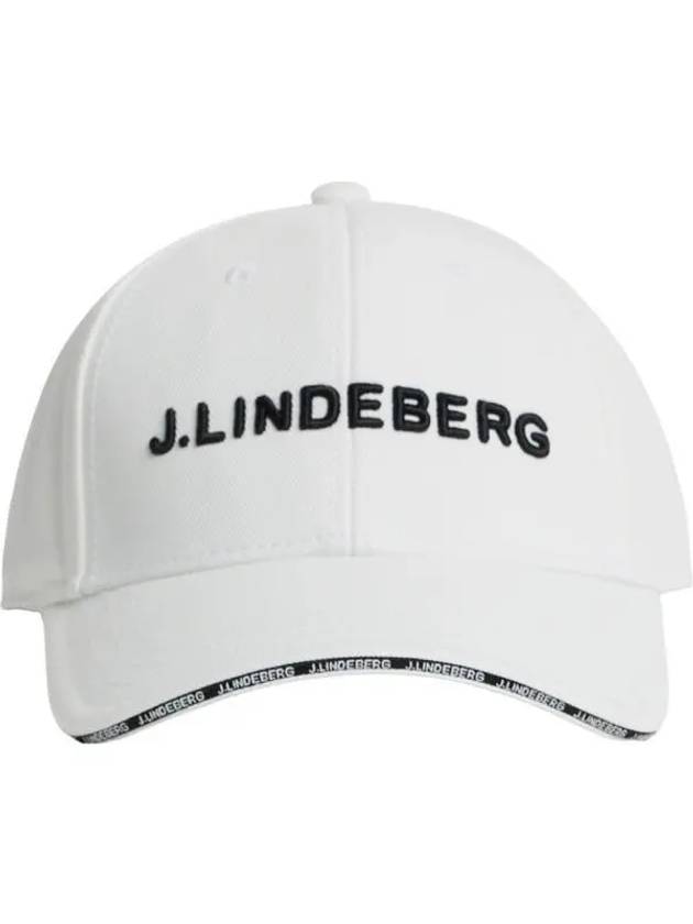 Henrik Embroidered Logo Ball Cap White - J.LINDEBERG - BALAAN 2