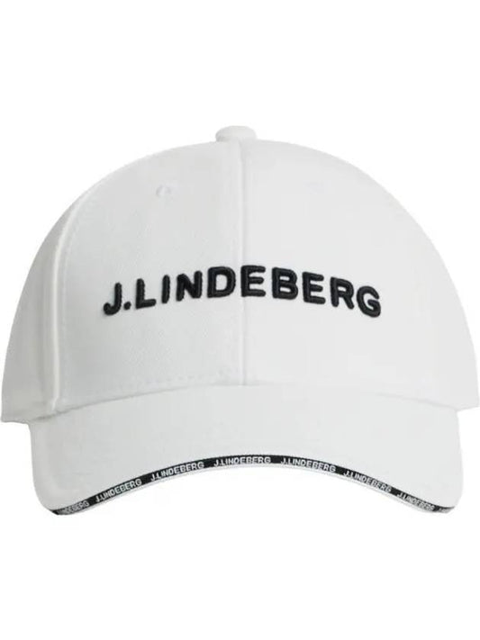 Hennric Embroidered Logo Ball Cap White - J.LINDEBERG - BALAAN 2