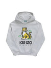 K25838 261 KOTORA Tiger Logo Junior Hoodie - KENZO - BALAAN 3