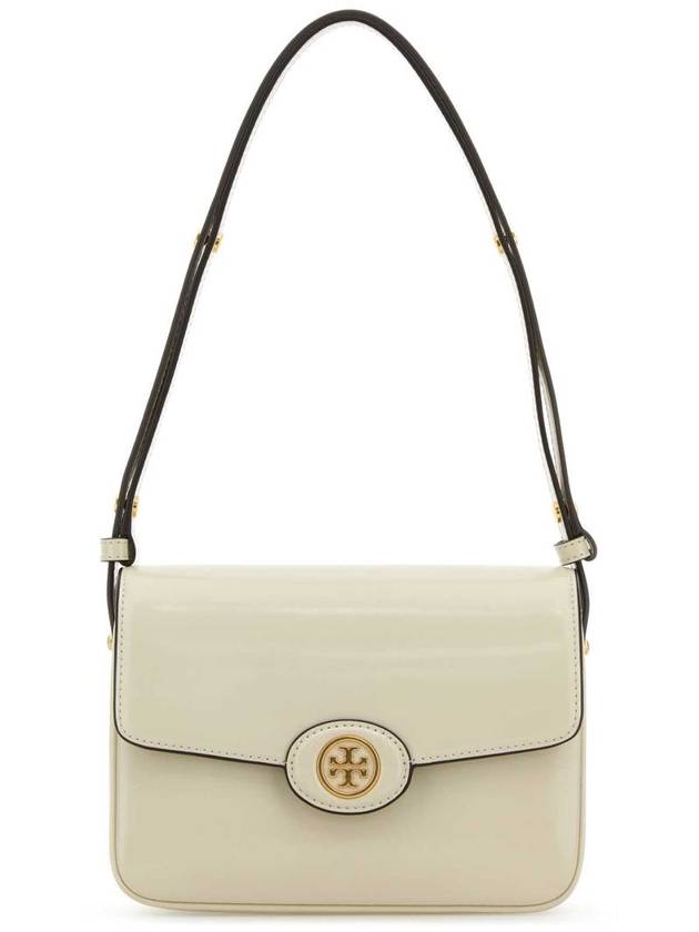 Robinson Spazzolato Convertible Logo Shoulder Bag White - TORY BURCH - BALAAN 2